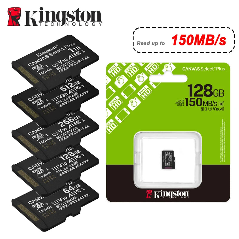 Kingston microSD Card U3 V30 A2 with SD Adapter