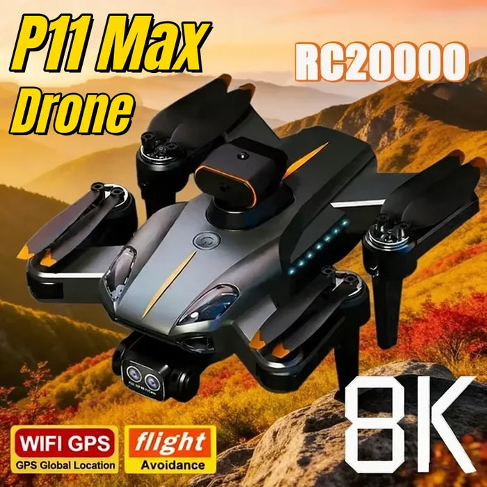 P11 Max GPS Drohne – 8K HD, 5G, Dual-Kamera, Hindernisvermeidung