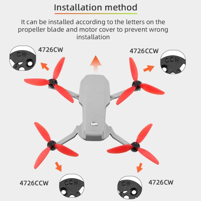 Bunte Schnellspannpropeller für DJI Mini SE 1 2