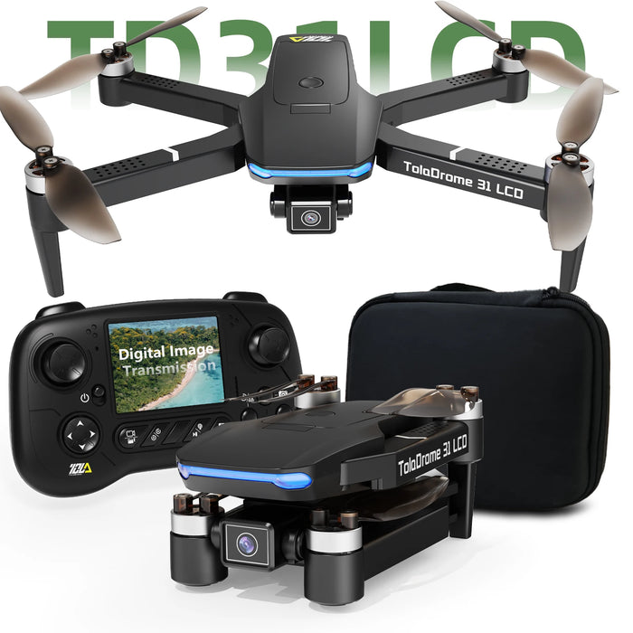 TD31 LCD Drone – 4K, LCD-remote controller, Optical Flow, Brushless (Einsteiger)