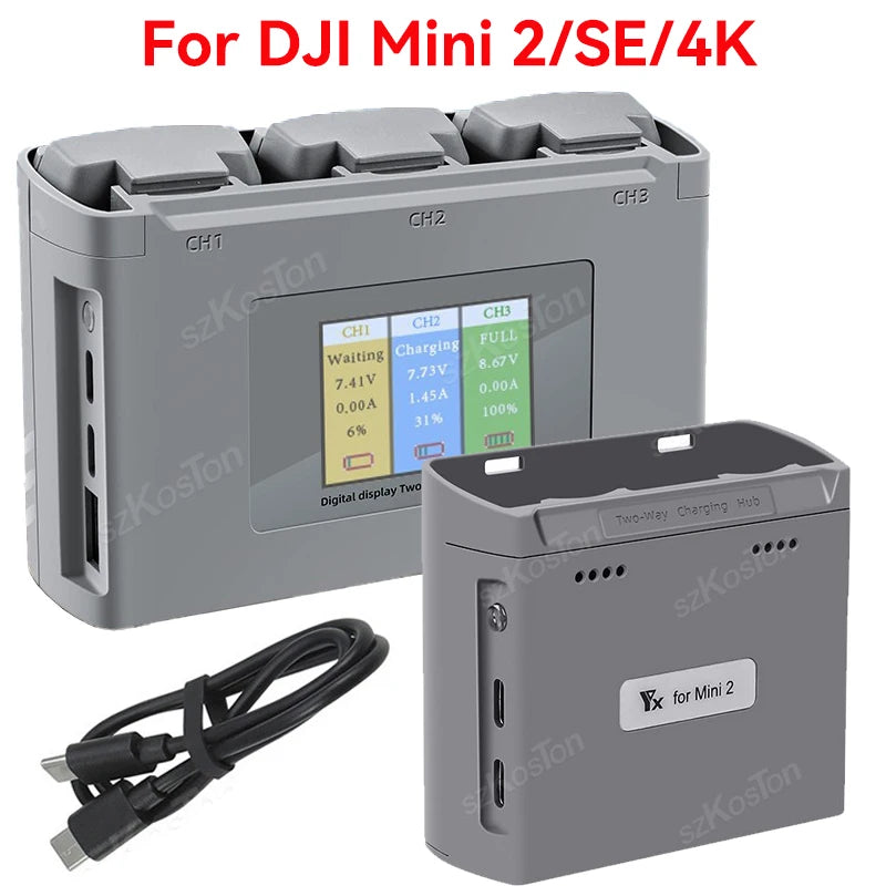Charging Hub – 3 Drones Akkus gleichzeitig