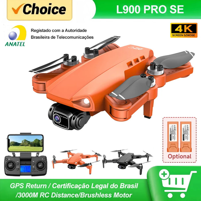 L900 PRO SE GPS Drone – 4K Dual Camera, Optical Flow, Brushless