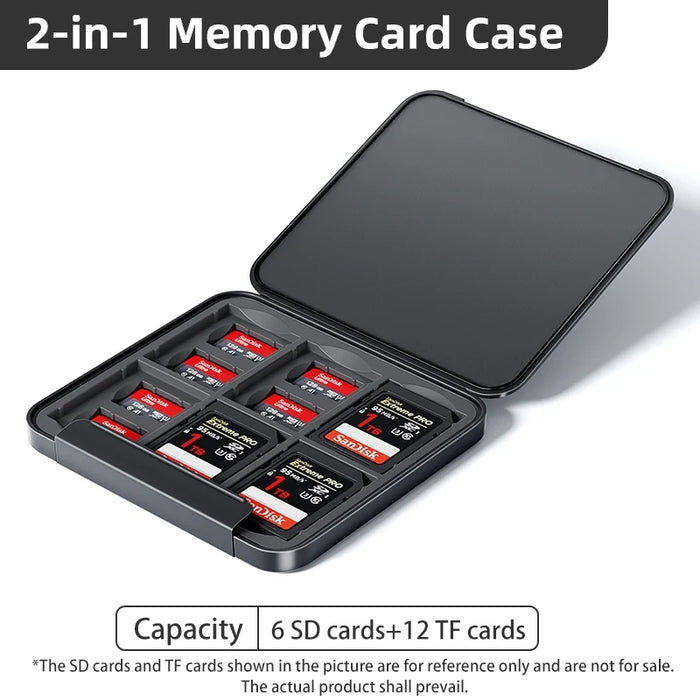 Llano Water Resistant Anti Shock Memory Card Case for SD / microSD