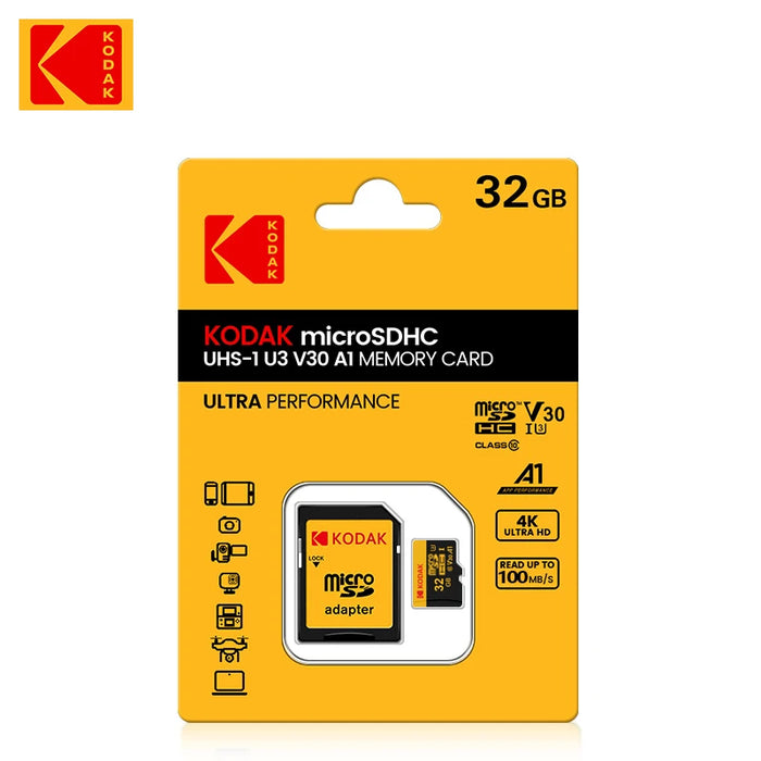 KODAK microSD Card U3 V30, for 4K drones