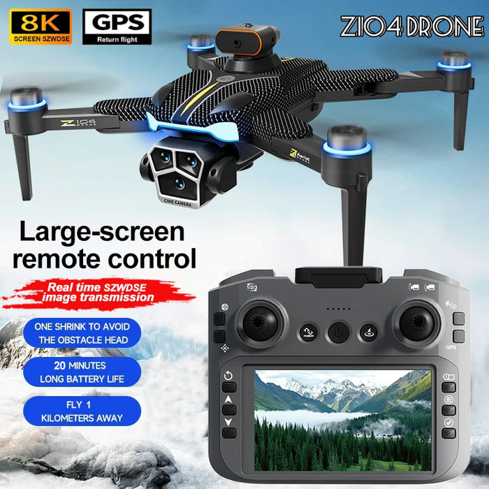 Z104 GPS Drone – 8K HD Dual Camera, Brushless, obstacle avoidance