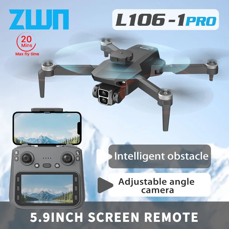 L106-1 PRO GPS Drone – 4K EIS, 5G WiFi, 3 km, obstacle avoidance