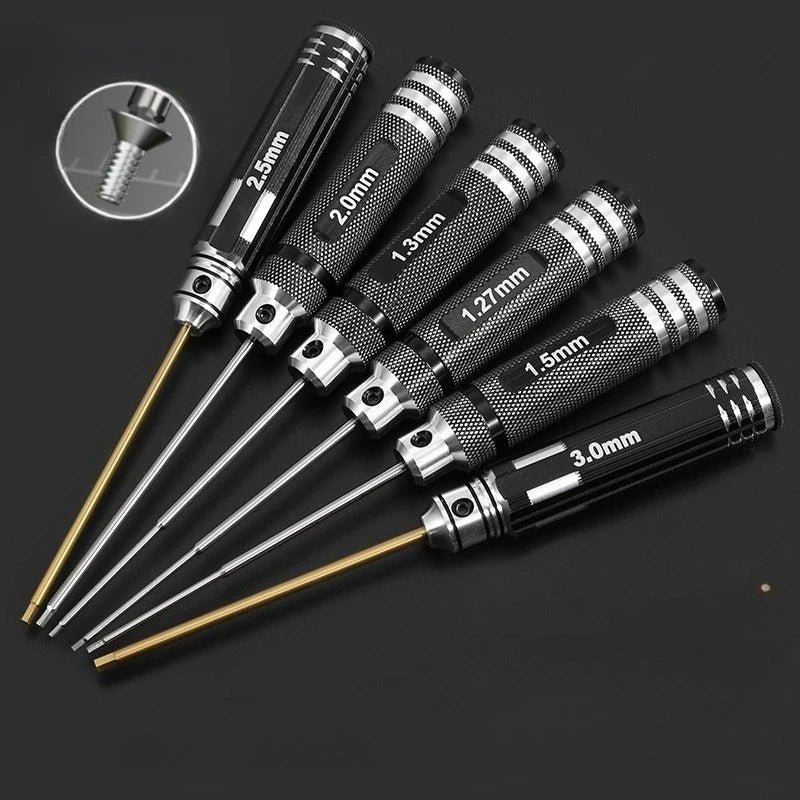HSS Hex Driver Set, ultra hard metric for RC drones