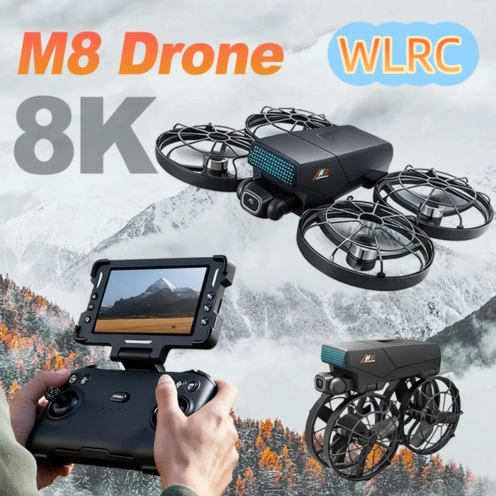 M8 GPS Drone – 8K Dual Camera, 5G WiFi FPV, Brushless