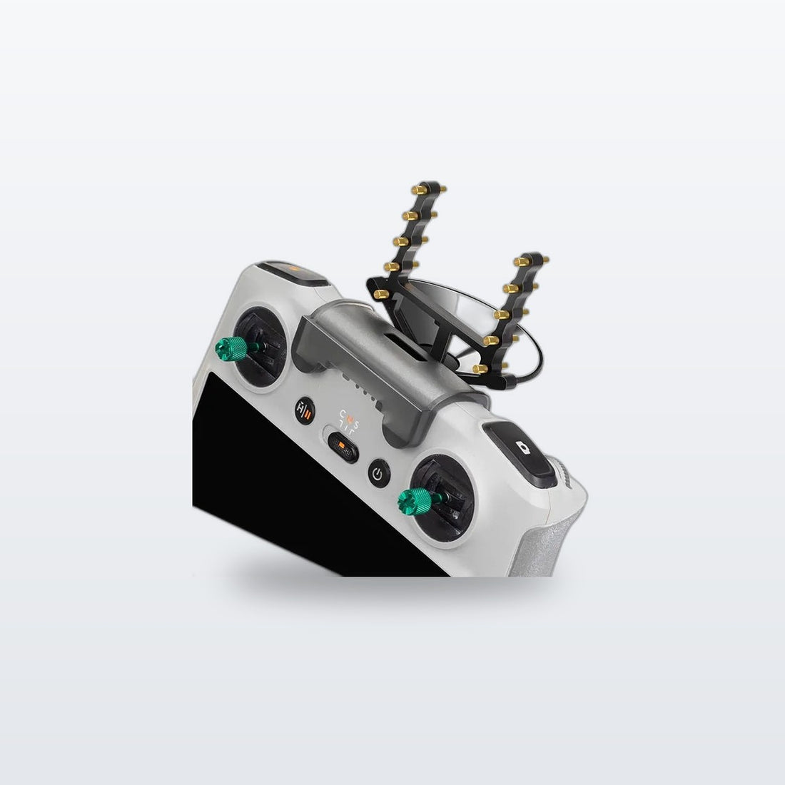 Passive Antenna Range Extender, Clip on Parabolic Reflector for Drone Controllers (no power, no battery)