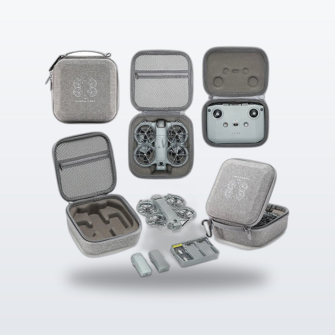 Hartschalen-Körper-Aufbewahrungstasche Schutzhandtasche für DJI Neo 2 / RC N3