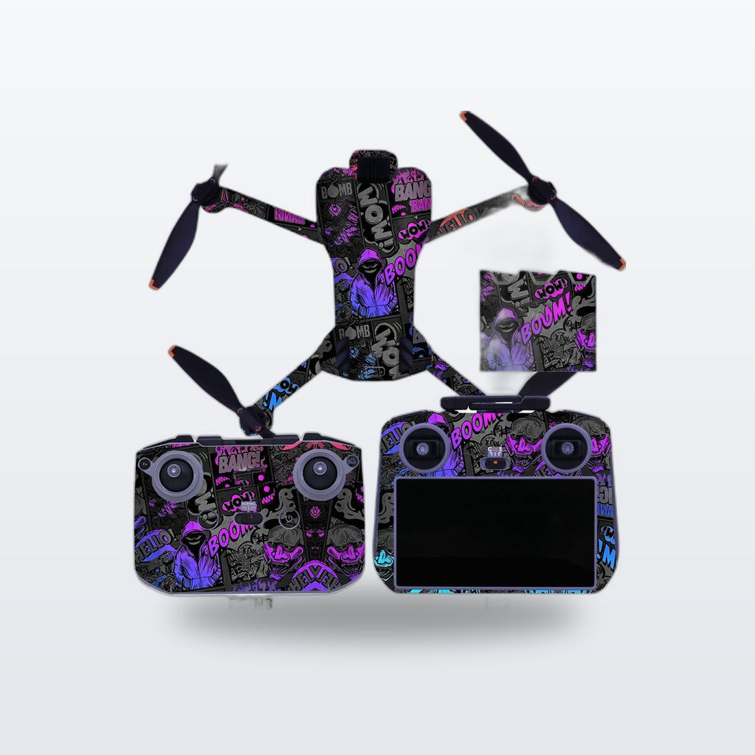 Farbenfrohes Aufkleber-Set für DJI Mini 5 Pro, wasserdicht
