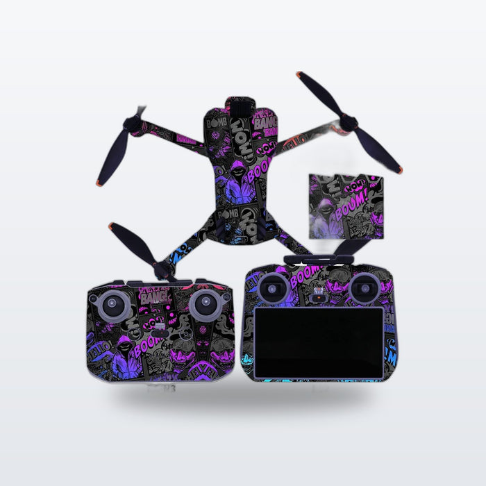 Farbenfrohes Aufkleber-Set für DJI Mini 5 Pro, wasserdicht
