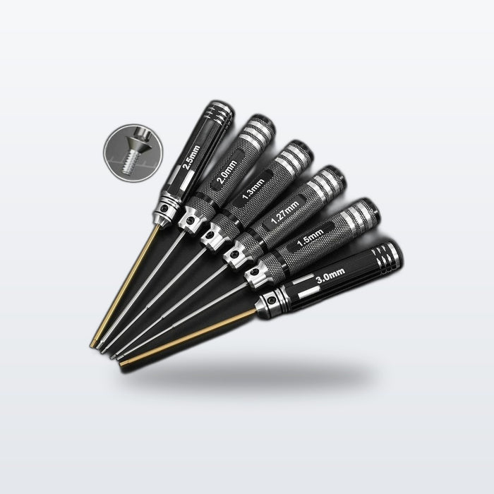 HSS Hex Driver Set, ultra hard metric for RC drones